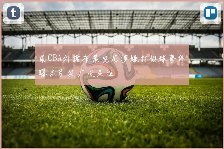 前CBA外援布莱克尼涉嫌打假球事件曝光引发广泛关注